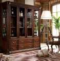 Витрина 4-х дверная Крофорд (Массив дерева, классика) в интерьере